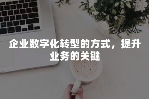 企业数字化转型的方式，提升业务的关键